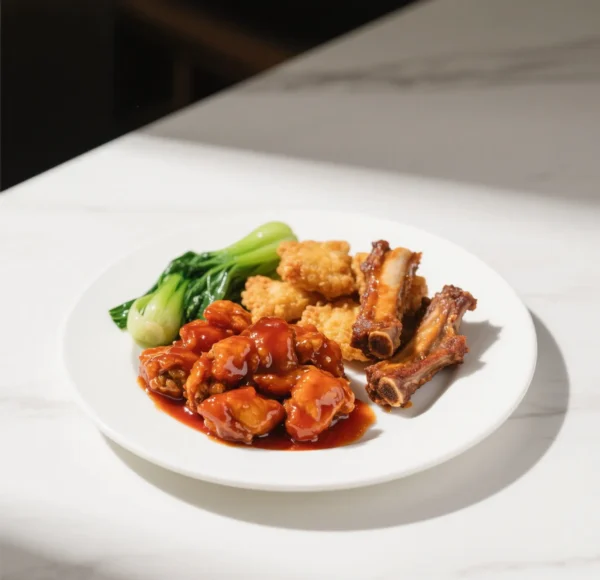 General Tso's Chicken w. Boneless Spare Ribs